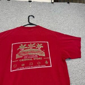vintage 1990s hemp store weed gangja graphic tee red green stoner T-shirt Mexico